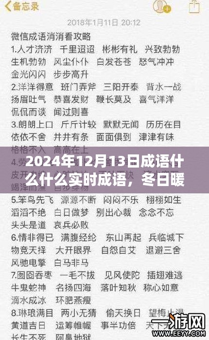 冬日暖陽下的成語奇緣，實時成語探索與溫馨日常分享——2024年12月13日