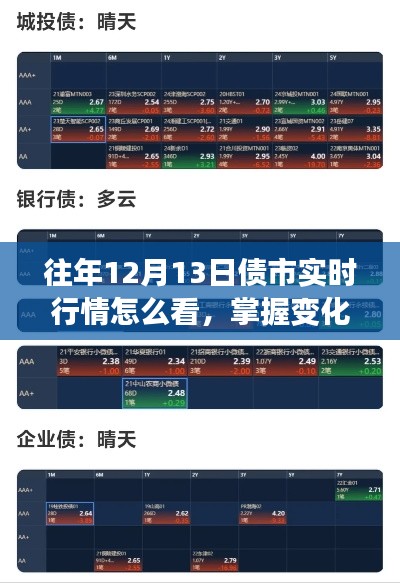掌握債市變化，學(xué)習(xí)如何解讀往年12月13日債市實時行情，賦予你自信與成就感之路