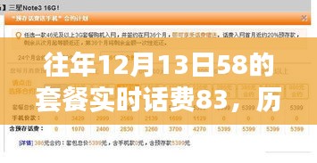 揭秘，歷年12月13日58元套餐實時話費背后的秘密，竟達83元！