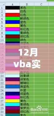 12月VBA實(shí)時更新帶顏色單元格數(shù)量的技術(shù)指南