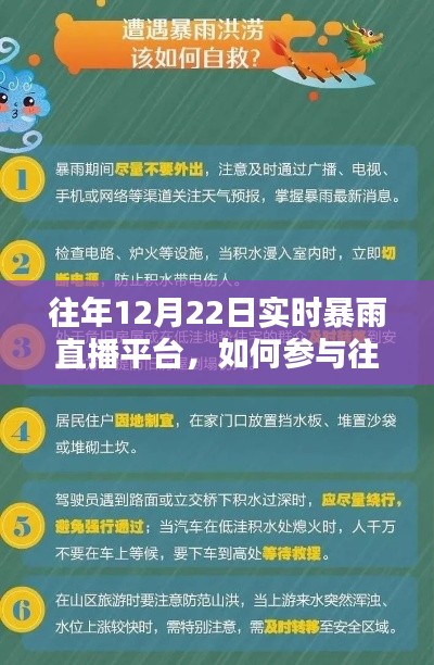 往年12月22日實(shí)時(shí)暴雨直播平臺(tái)參與指南，初學(xué)者與進(jìn)階用戶必看！