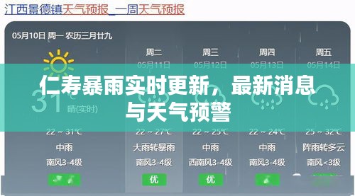 仁壽暴雨實(shí)時(shí)更新，最新消息與天氣預(yù)警