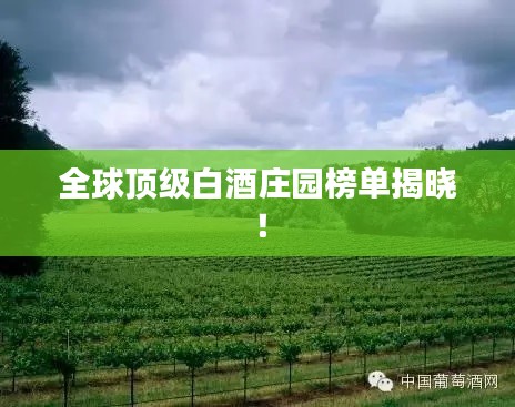 全球頂級(jí)白酒莊園榜單揭曉！